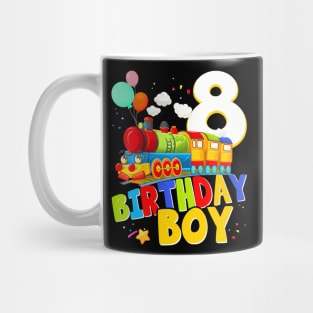 8Th Birthday Train Boys 8 Years Old Im Eight Mug